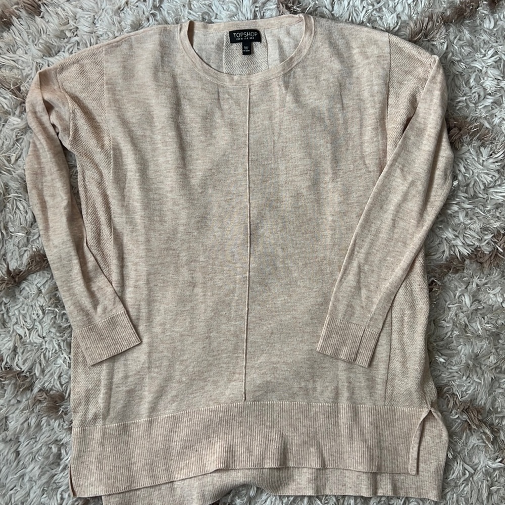 Topshop Cream Light Sweater
